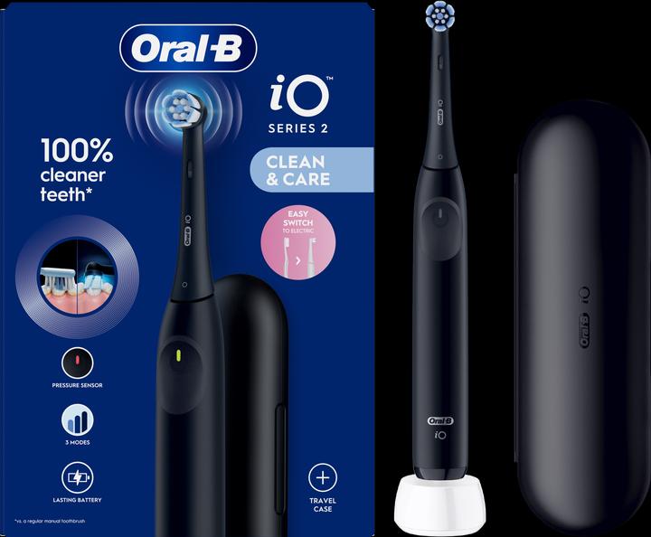 Produktbild Braun iOS2.1D9.2K Night Black + travel case (Oszillierende Zahnbürste)