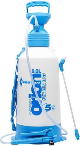 Kwazar 20010035 Industrial pump sprayer Pressure sprayer with Viton seal Orion Pro plus 12 L, white/blue (12 l)