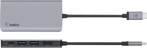 Actual product image Belkin USB-C 4 in 1 (USB-C, 4 Ports)