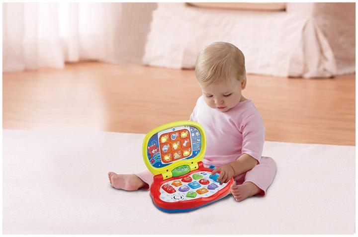 Actual product image VTech 191203 Baby My First Laptop me 40 Phrases, Sounds Songs (English Version) 6+ Months (English)