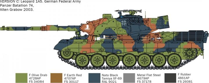 Actual product image 1:35 KPz Leopard 1A5 WA