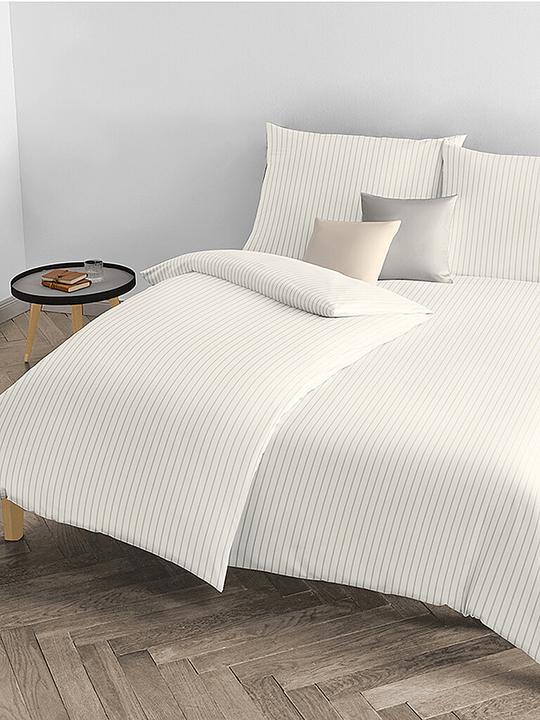 Produktbild Fleuresse Damast Bettwäsche Melk 70x90cm / 140x200cm Creme (Duvetbezug, 140 x 200 cm)