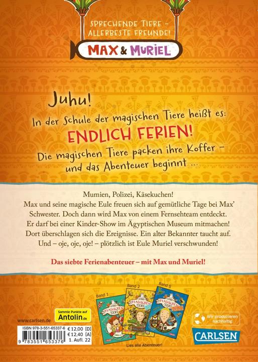 Produktbild Die Schule der magischen Tiere – Endlich Ferien 7: Max und Muriel (Deutsch, Margit Auer, Nina Dulleck, 2022)