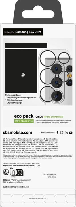 Produktbild SBS Kameralinsenschutz (1 Stück, Samsung Galaxy S24 Ultra)