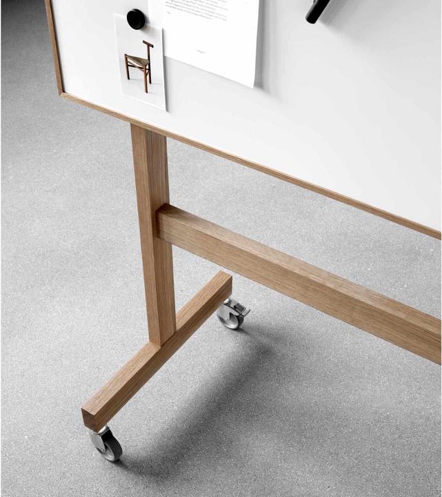 Actual product image Lintex Wood Mobile Whiteboard Writing Board (71 x 5 cm)