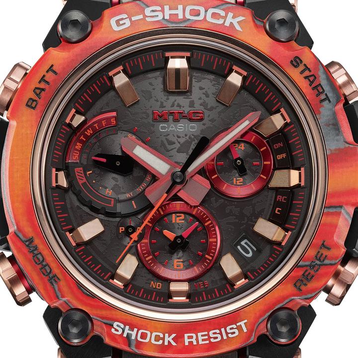 Actual product image G-Shock MTG-B3000FR-1AER (Watch with gemstone, Radio-controlled clock, Chronograph, 51.90 mm)