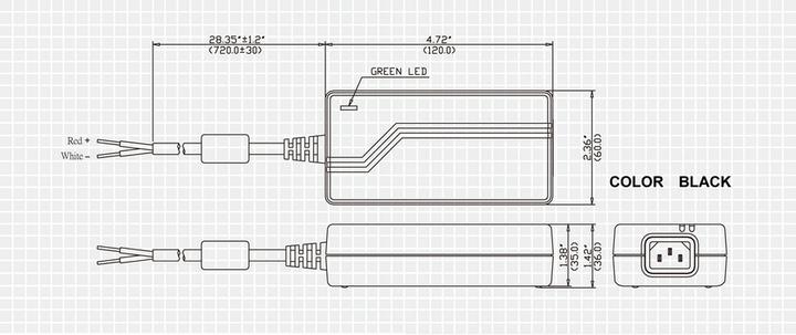 Image du produit LevelOne Alimentation industrielle, Extrémités de câble ouvertes (Alimentation électrique)