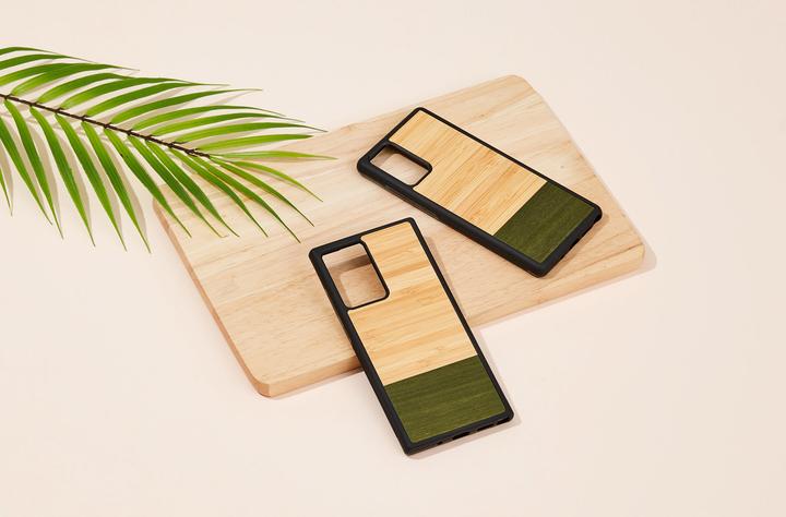Produktbild Man.Wand &WOOD case for Galaxy Note 20 bamboo forest juodas (Samsung Galaxy Note 20)
