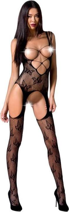 Actual product image Passion Woman Bs075 Bodystocking One Size Red (One size)