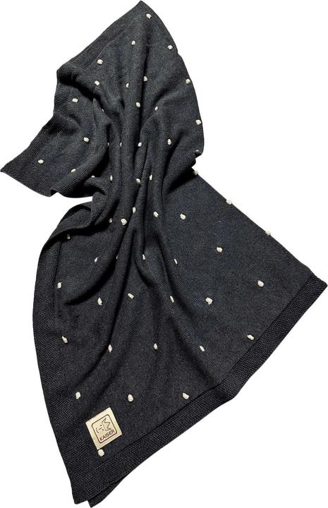 Actual product image Kaiser Baby blanket Knots dark grey/knot natural 80 x 100 cm (80 x 100 cm)
