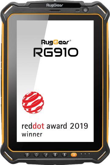 Actual product image Rug Gear Rg910 (4G, 8", 32 GB, Black, Yellow)