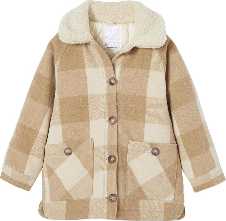 Vertbaudet Karierte Mädchen Jacke, Overshirt