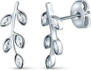 Actual product image Vuch Zotie Silver Steel Earrings With Zirconia