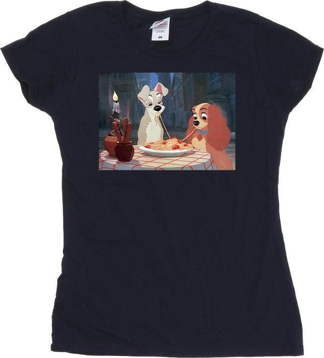 Disney Lady And The Tramp Spaghetti Photo TShirt (L)
