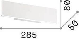 Produktbild Ideal lux DESK LED Wandleuchte 12,5W Weiss warmweiss 138251 (1150 lm)
