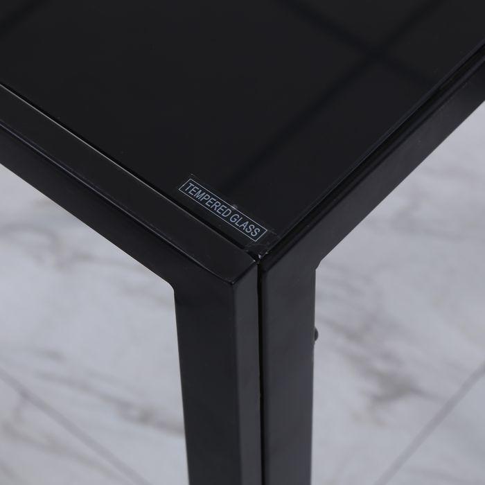 Produktbild Swisshandel24 Esstisch Küchentisch grosser Tisch, modernes Design, 120cmx60cmx75cm, Schwarz (120 x 60 x 75 cm)