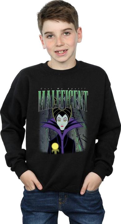 Actual product image Disney Boys Sleeping Beauty Maleficent Montage Sweatshirt (152, 158)