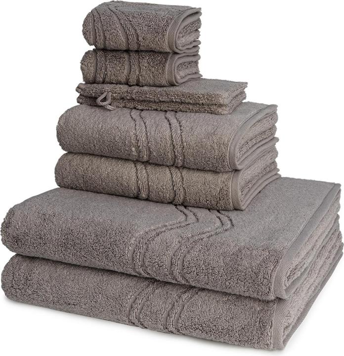 Ross Cashmere feeling 2 X Wasch- 2 X Gäste- 2 X Dusch- 2 X Handtuch im Set (50 x 100 cm, 75 x 140 cm, 30 x 50 cm, 16 x 22 cm)