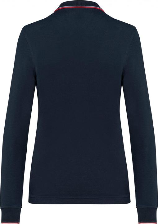 Produktbild Kariban Polo-Shirt aus Piqué-Strick langarm, Damen (M)
