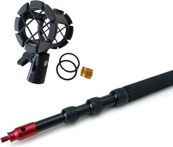 Produktbild keepdrum Tonangel mk3500 Boompole 3,5m mit Tasche und Mikrofon-Spinne