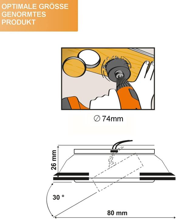 Produktbild Tevea LED Einbaustrahler (350 lm)