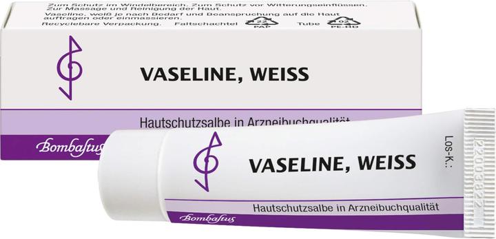 Actual product image Bombastus Vaseline, white Ph. Eur., 10 ml Grease ointment (Body cream, 10 ml)