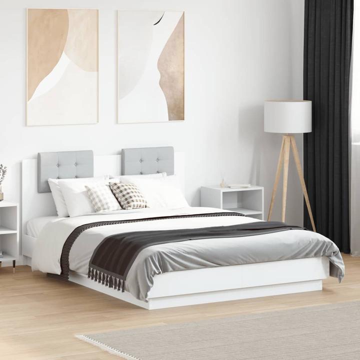 Immagine prodotto VidaXL Struttura letto con testiera e luci LED (135 x 190 cm)