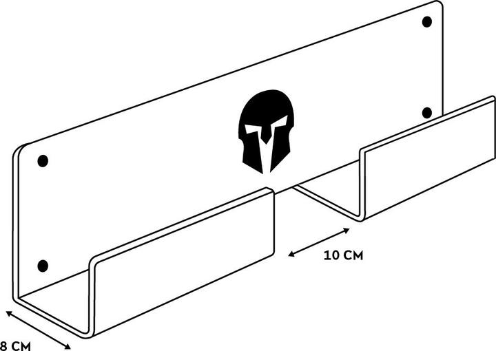 Image du produit Gladiatorfit Banc plat accumulateur mural
