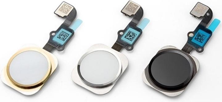 Image du produit Foxconn iPhone 6S Plus Home Button câble flexible + bouton d'accueil anneau en caoutchouc doré (IPhone 6S Plus)