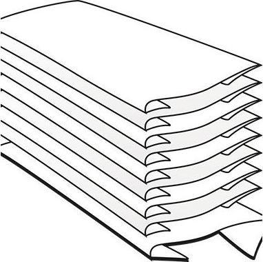 Actual product image Fripa Towel paper IDEAL, 250 x 330 mm, C-fold, bright white 1-ply, made of 100% cellulose, tear-resistant (1 x)