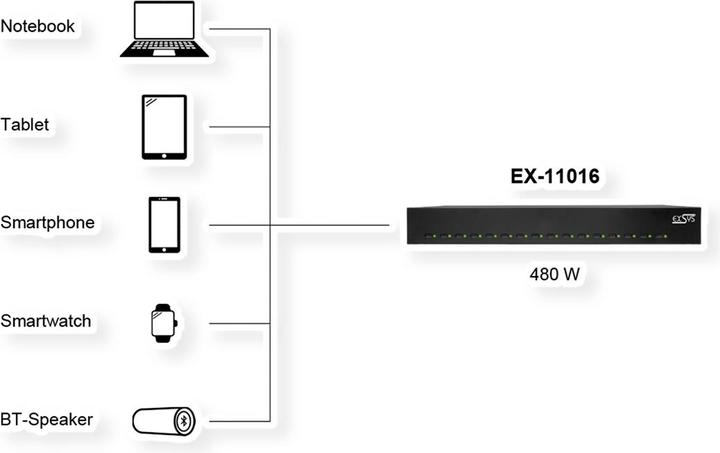 Image du produit Exsys Station de recharge (480 W)