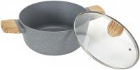 Produktbild Cook Concept Kochtopf aus Schmiedealuminium mit Holzgriff 24 cm (24 cm, Kochtopf, Aluminium)