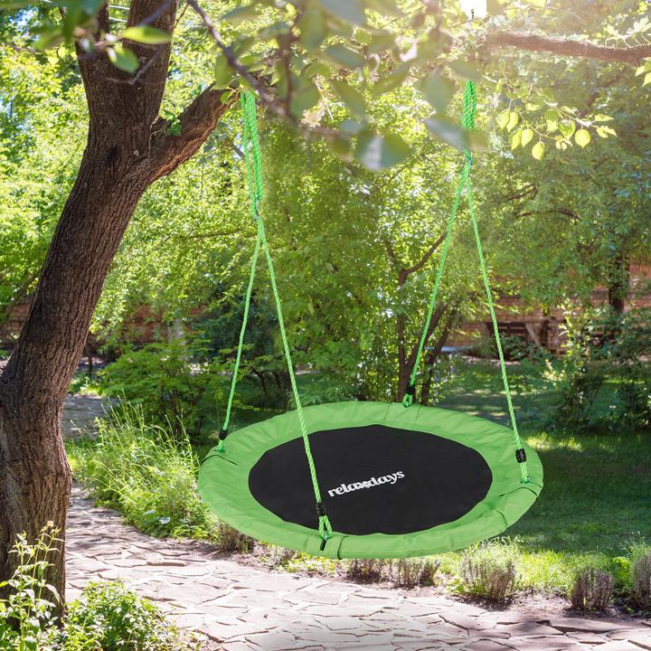 Image du produit Relaxdays Balançoire nid d'oiseau rond 90 cm