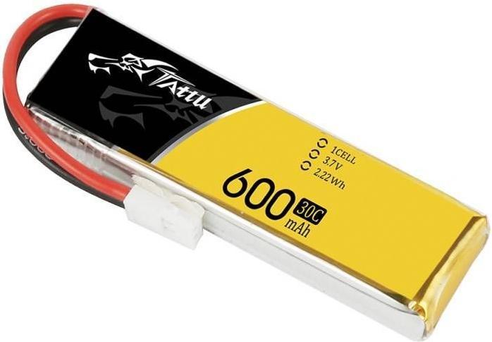 Actual product image Tattu RC Battery LiPo 600 mAh 3.7 V 30C (3.70 V, 600 mAh)