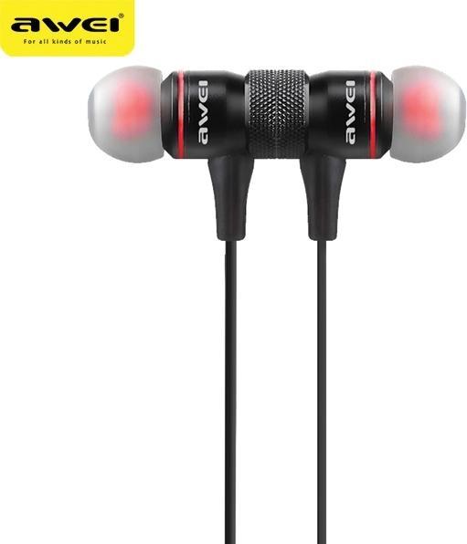 Image du produit Awei słuchawki sportowe Bluetooth A920BL czarny/black magnetyczne (ANC, 6 h, Filaire)