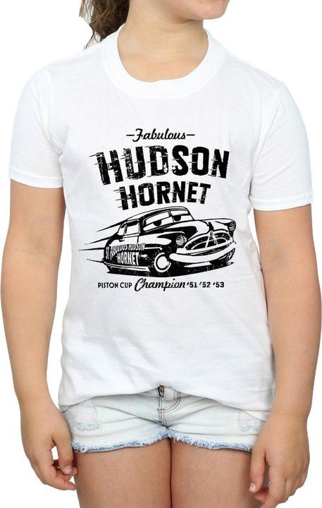 Actual product image Disney Girls Cars Hudson Hornet Cotton T-Shirt (140, 146)