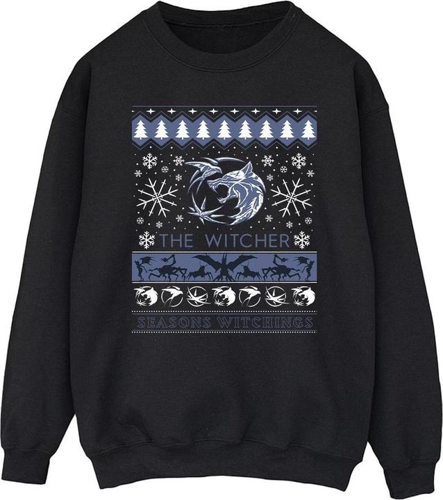 Actual product image Netflix Mens The Witcher Seasons Witchings Sweatshirt (4XL)