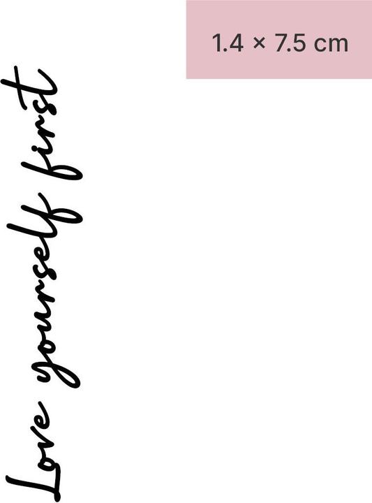 Image du produit minink Tatouage temporaire - love yourself first