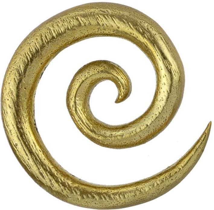 Image du produit Star Piercing Ohrgewicht Spirale vergoldet