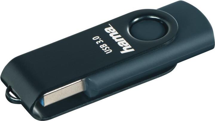 Image du produit Hama Clé USB Rotate, USB 3.0, 64GB, 70MB/s, Bleu pétrole, Emballage mince (64 Go, USB-A, USB 3.0)