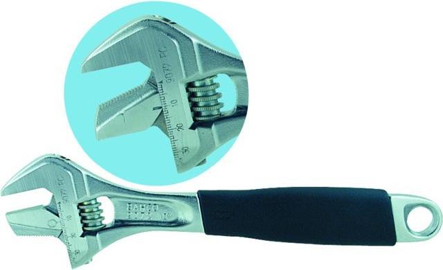 Image du produit Bahco Clé à molette ERGO, avec poignée caoutchoutée et mâchoire réglable - 33 mm (33 mm)
