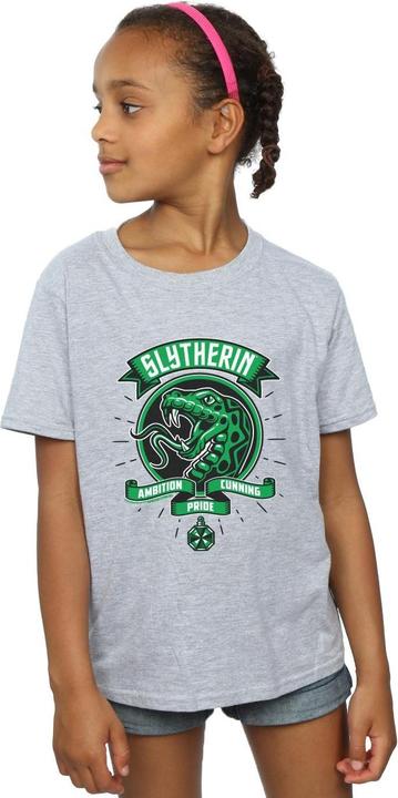 Immagine prodotto Slytherin Toon Crest Maglietta Ragazze (140, 146)