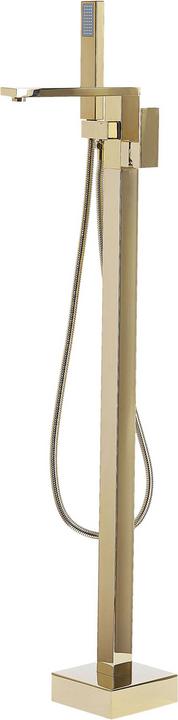 Image du produit Beliani Mélangeur bain-douche sur pied or brillant 120 cm DELLA
