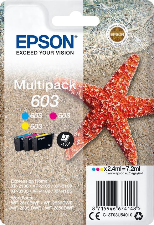 Produktbild Epson Multipack 3-colours 603 Ink (M, Y, C)