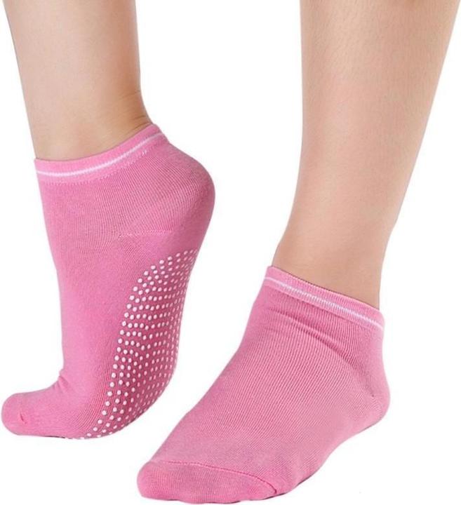 Actual product image JTI Anti-slip yoga socks - pink (pack of 2, 35 - 39)