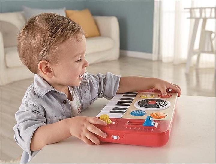 Actual product image Hape DJ mixer (English, German)