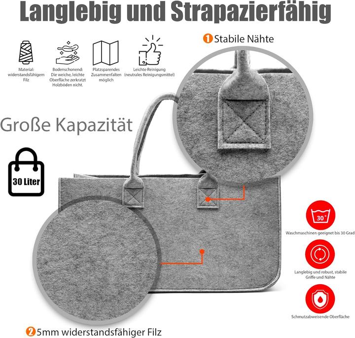Image du produit BigDean Sac à bois de cheminée
