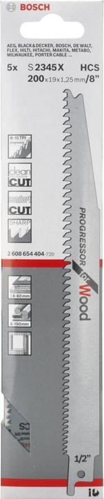 Image du produit Bosch Professional Zubehör Lame de scie sabre S 2345 X