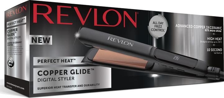 Actual product image Revlon Copper Glide Straightener Warm Black (Straightening iron)
