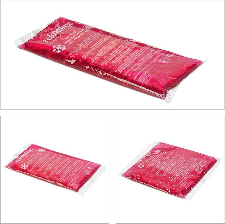 Image du produit Relaxdays Tampons de refroidissement roses (8 x, 1790 g)